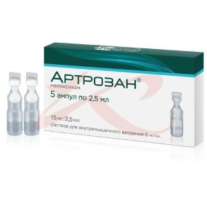 Артрозан раствор для внутримышечного введения 6мг/мл 2,5мл №5. Фото
