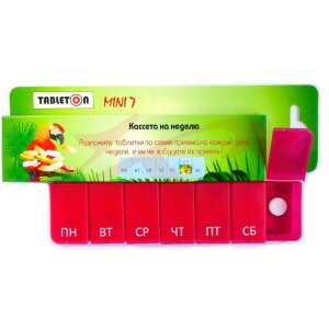 Изображение Таблетон мини-7 таблетница-контейнер на 7 дней/1 прием Таблетон мини-7 таблетница-контейнер на 7 дней/1 прием. Фото