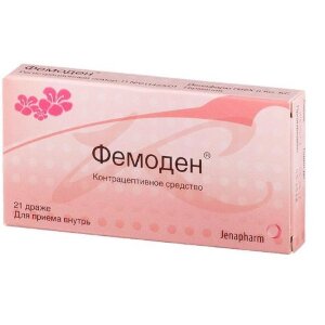 Фемоден таблетки покрытые оболочкой 0.075мг + 0.03мг №21. Фото