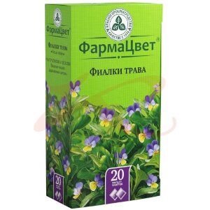 Фиалки трава сырье растительное измельченное 1,5г №20. Фото
