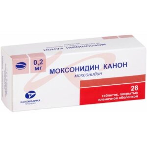 Моксонидин канон таблетки покрытые пленочной оболочкой 0.2мг №28. Фото