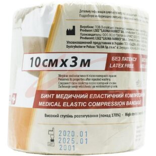 Лаума бинт медицинский эластичный вр 10смх3м. Фото