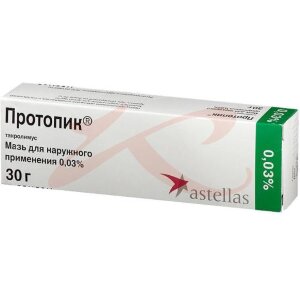 Протопик мазь для наружного применения 0,03% 30г. Фото