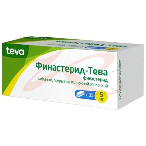 Изображение Финастерид-тева таблетки покрытые пленочной оболочкой 5мг №30 Финастерид-тева таблетки покрытые пленочной оболочкой 5мг №30. Фото
