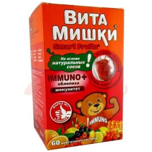 Витамишки иммуно плюс облепиха пастилки жевательные 2,5г №60. Фото