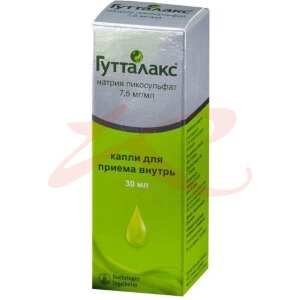 Гутталакс капли для приема внутрь 7.5мг/мл 30мл. Фото