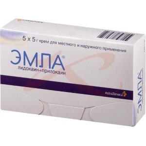 Эмла крем для наружного и местного применения 5г №5. Фото