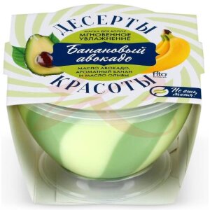 Десерты красоты маска д/волос банановый авоко мгнов. увлаж. 220мл. /фитокосметик/. Фото