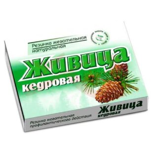 Живица жевательная резинка 0,8г №5 смолка кедровая. Фото