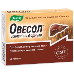Эвалар овесол таблетки 0.58г №20 усиленная формула. Фото