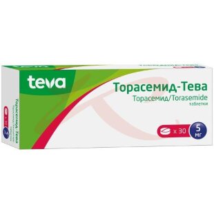 Торасемид-тева таблетки 5мг №30. Фото