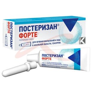 Постеризан форте мазь для ректального и наружного применения 25г в комплекте с аппликатором. Фото