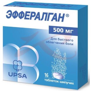 Изображение Эффералган таблетки шипучие 500мг №16 Эффералган таблетки шипучие 500мг №16. Фото