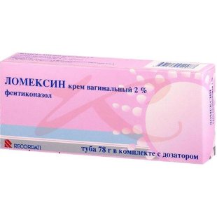 Ломексин крем для вагинального и наружного применения 2% 78г в комплекте с дозатором. Фото