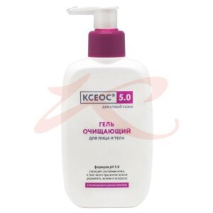 Ксеос 5 0 гель для лица и тела 250мл очищ д/сух кожи. Фото