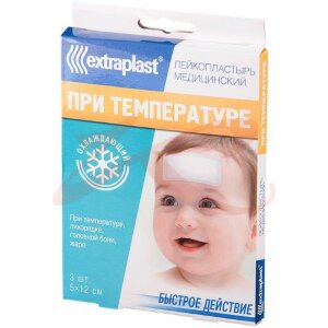 Экстрапласт лейкопластырь компресс при температуре №3 [extraplast]. Фото