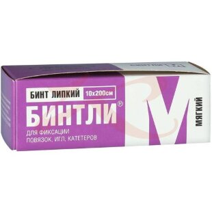 Бинтли-м бинт липкий проницаемый 10смх2м. Фото