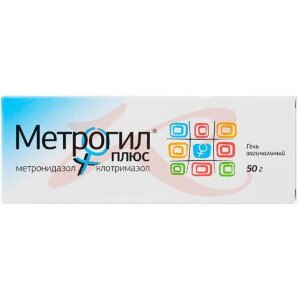 Метрогил плюс гель вагинальный 50г в комплекте с аппликатором-1 шт.. Фото