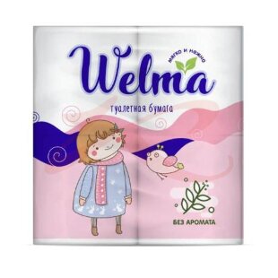 Велма туалетная бумага №4 2-х слойн без аромата. Фото