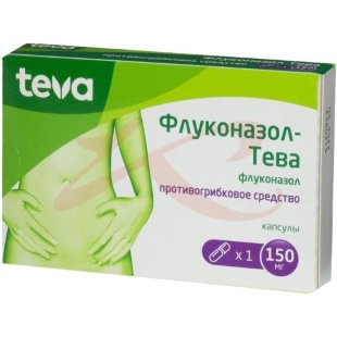 Изображение Флуконазол-тева капсулы 150мг №1 Флуконазол-тева капсулы 150мг №1. Фото