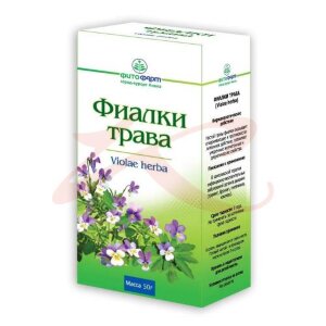 Фиалки трава измельченная 50г. Фото