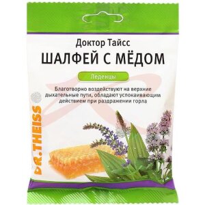 Д.тайсс леденцы шалфей + мед 50г.. Фото