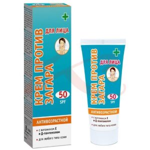 Лучшие традиции крем а/возрастн. д/лица  п/загара spf50 60мл.. Фото