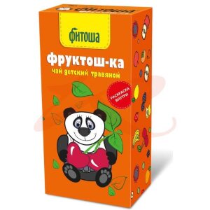 Изображение Фитоша чай травяной 1,5г №20 фруктош-ка №2 детск Фитоша чай травяной 1,5г №20 фруктош-ка №2 детск. Фото