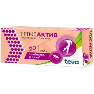Троксактив таблетки покрытые пленочной оболочкой 1000мг №60. Фото