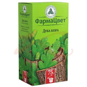 Дуба кора измельченная 75г. Фото