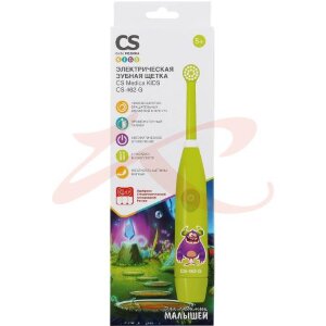 Сиэс медика кидс зубная щетка электрическая cs-462-g 5-12 лет зеленая. Фото
