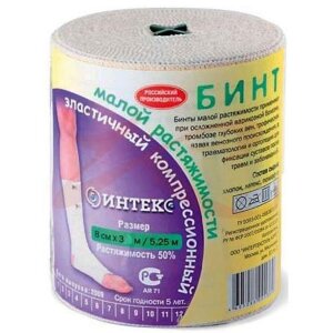 Интекс бинт эласт. компрес. мр 3мх8см застежка. Фото