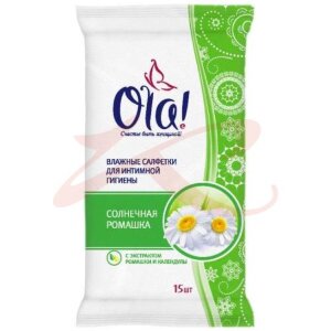 Ола салфетки влажные д/интим. гигиены №15 [ola]. Фото