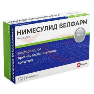 Нимесулид велфарм таблетки 100мг №30. Фото