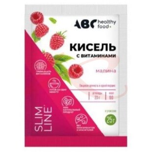 Авс хэлси фуд кисель 25г витамины + кальций вкус малины. Фото
