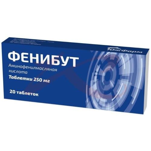 Фенибут таблетки 250мг №20 купить в Воронеже | интернет-аптека Картинки