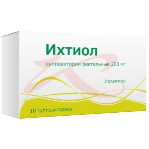 Ихтиол суппозитории ректальные 200мг №10. Фото