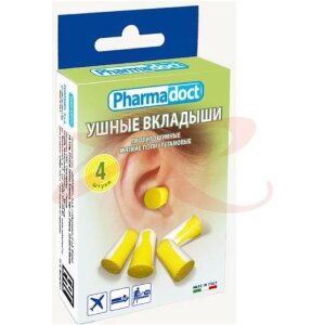 Фармадокт беруши №4 (2 пары) вкладыши п/шумные. Фото