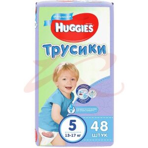 Хаггис трусики-подгузники 13-17кг. №48 д/мал. (5) [huggies]. Фото