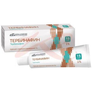 Тербинафин крем для наружного применения 1% 15г. Фото