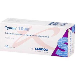 Тулип таблетки покрытые пленочной оболочкой 10мг №30. Фото