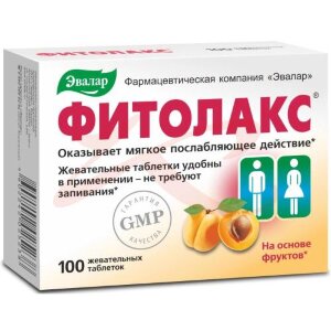 Эвалар фитолакс таблетки жевательные №100 фрукты. Фото