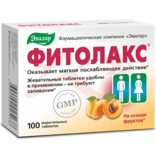 Эвалар фитолакс таблетки жевательные №100 фрукты. Фото