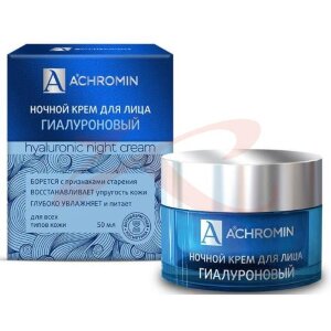 Ахромин крем для лица 50мл ночной гиалуроновый. Фото