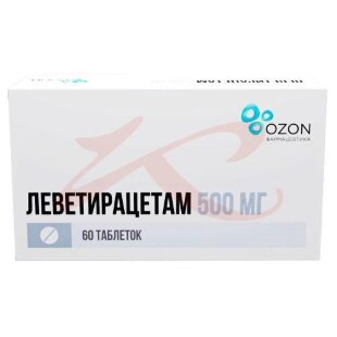 Леветирацетам таблетки покрытые пленочной оболочкой 500мг №60. Фото