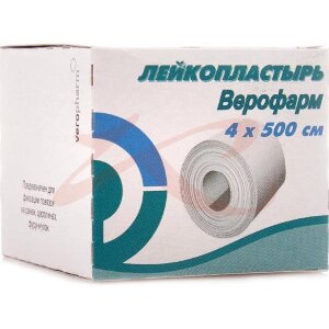 Изображение Верофарм лейкопластырь 4х500см Верофарм лейкопластырь 4х500см. Фото