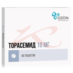 Торасемид таблетки 10мг №60. Фото