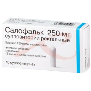 Салофальк суппозитории ректальные 250мг №10. Фото