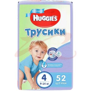 Хаггис трусики-подгузники 9-14кг. №52 д/мал. (4) [huggies]. Фото
