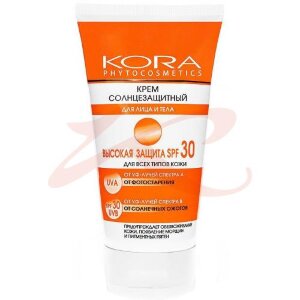 Кора крем солнцезащ. spf30 150мл. /арт.4902/ [kora]. Фото